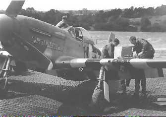 Preddy's plane with ground crew